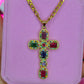 Necklace| Colorful Cross Necklace