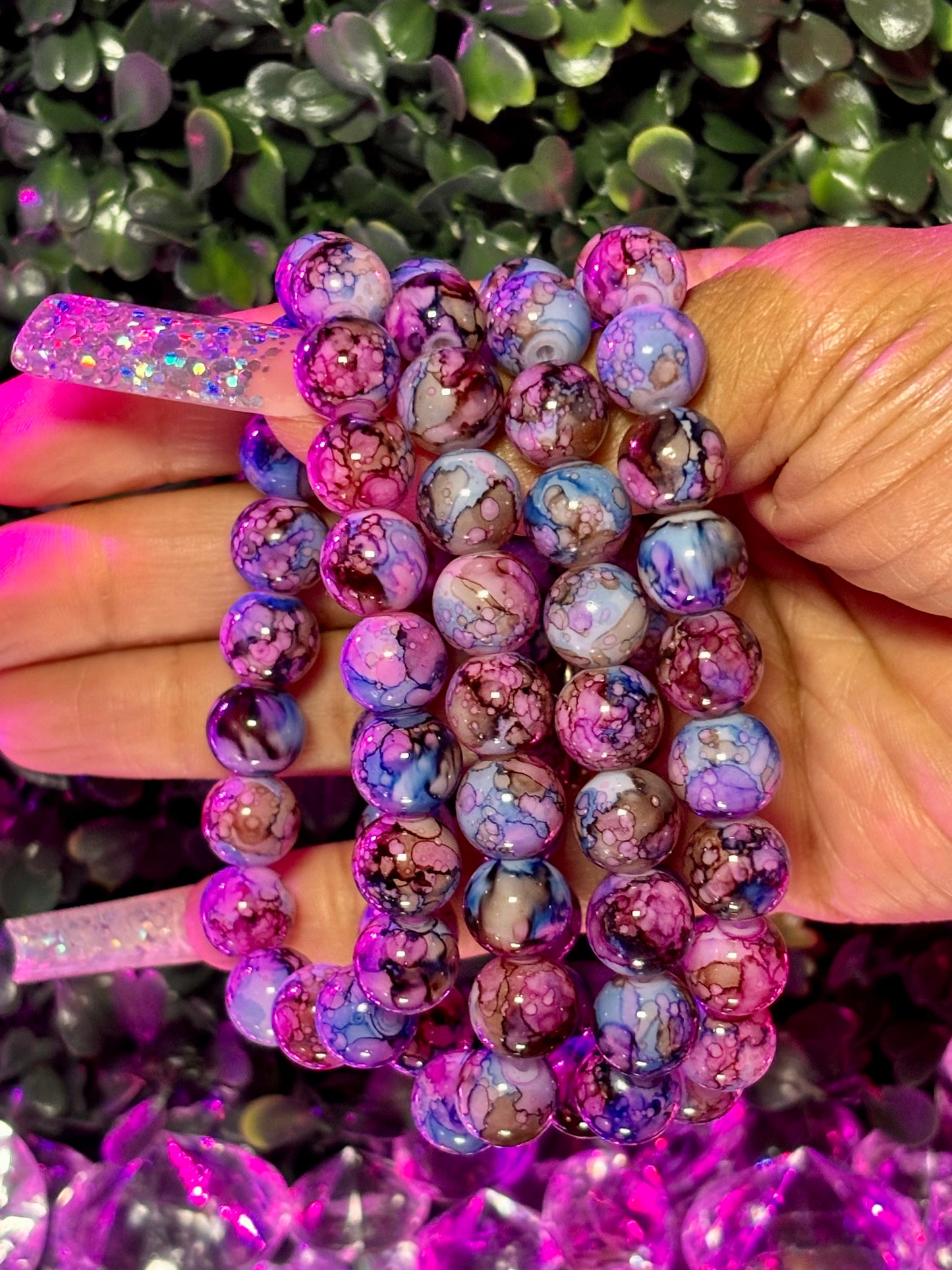 Beaded Bracelet| Royal Purple