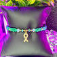 Macrame | Ovarian Cancer Awareness Bracelet