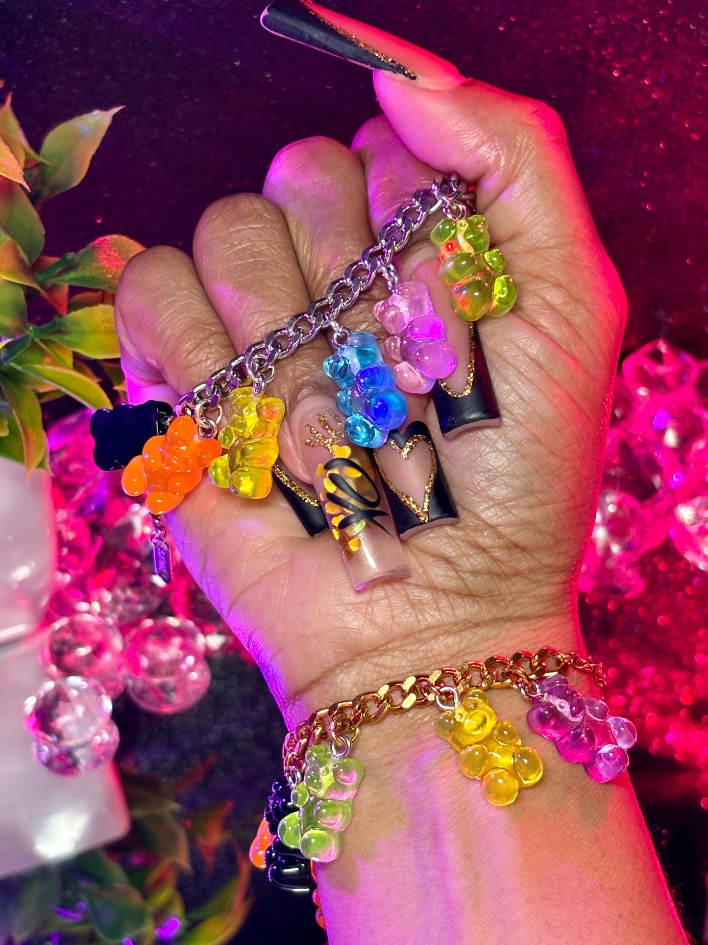 Gummy Bear Charm Bracelet (1pc)