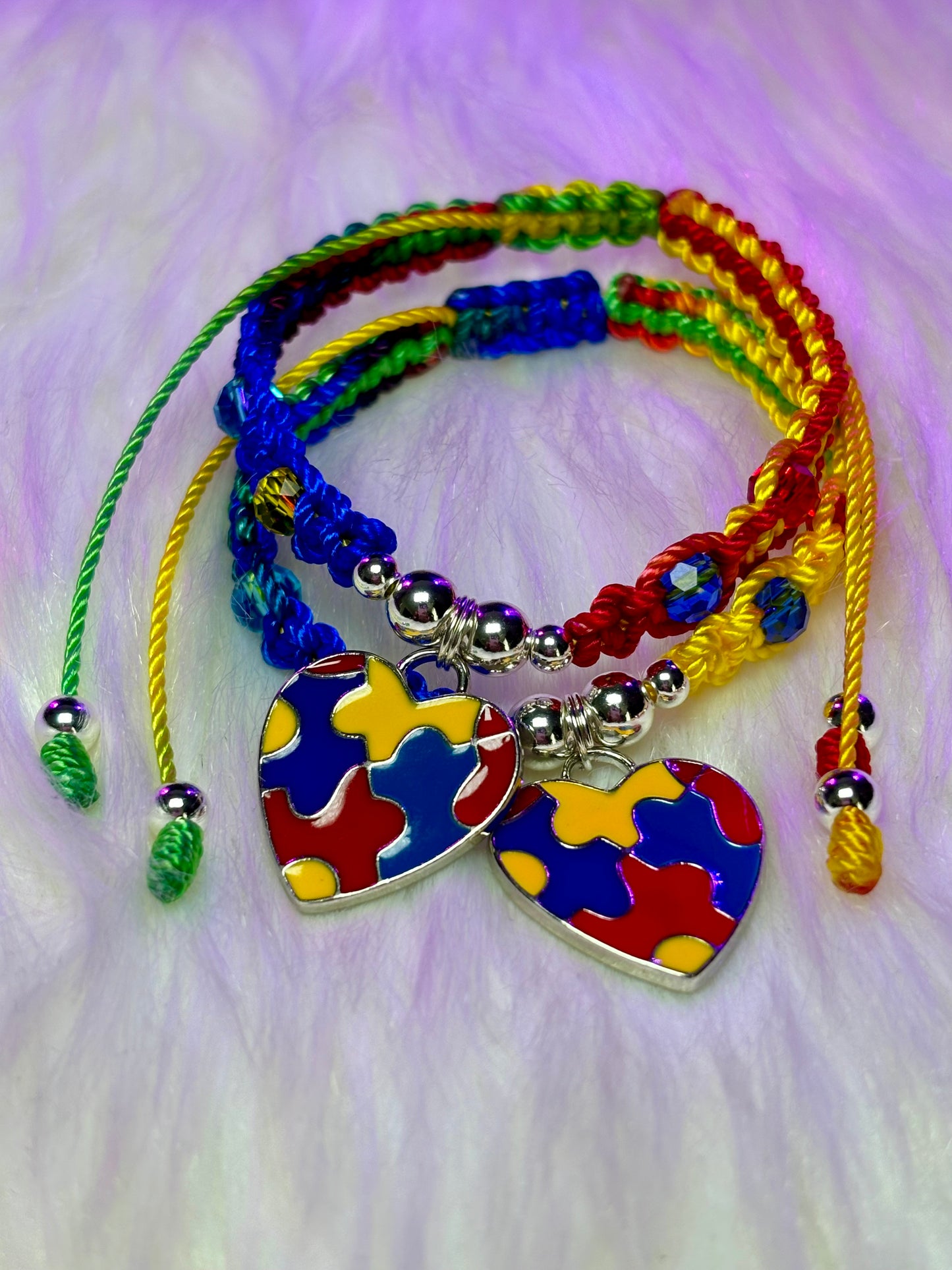 Macrame Autism Awareness Bracelet (1pc)