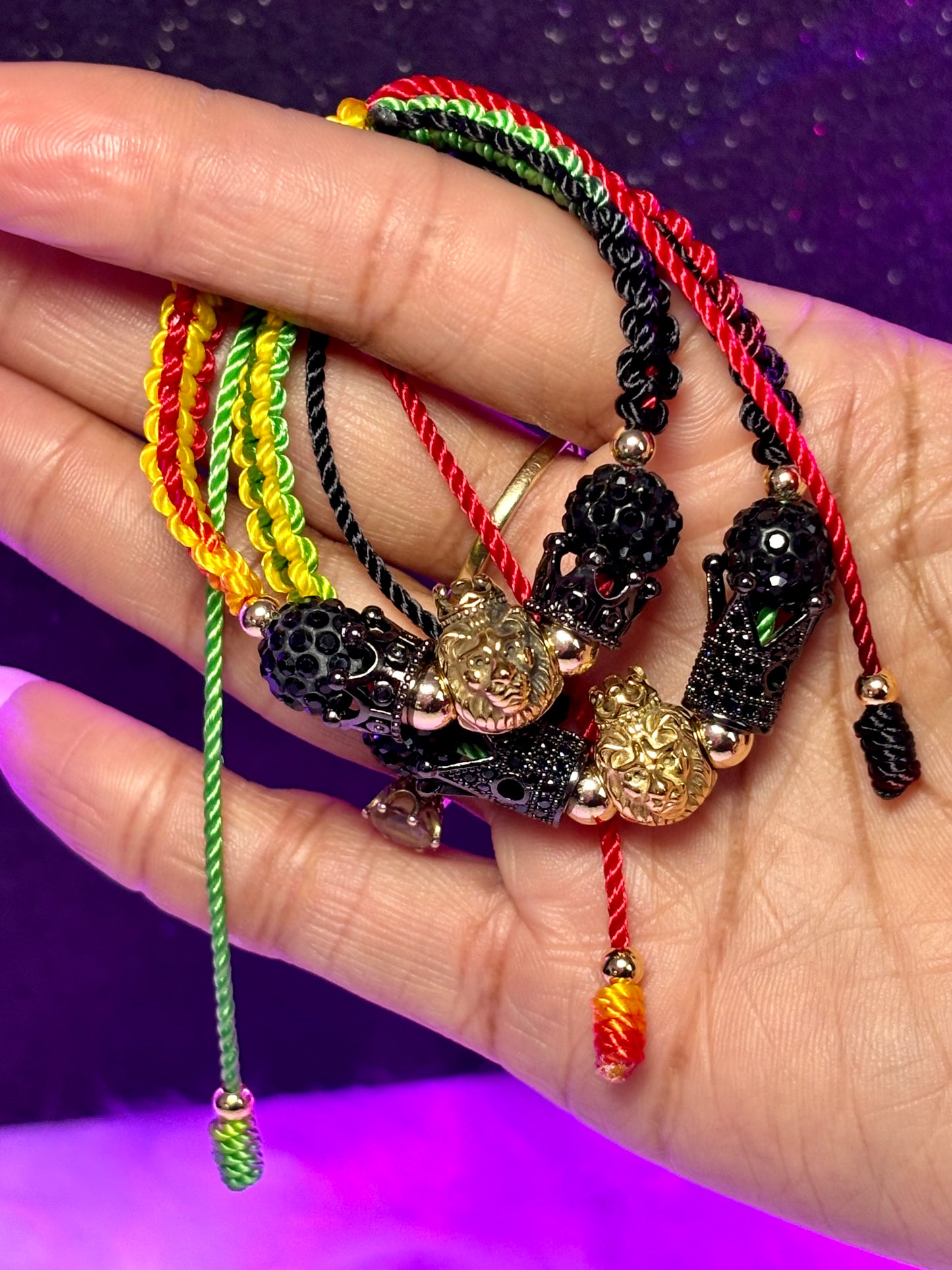 Jamaica One Love Macrame Bracelet (1pc)