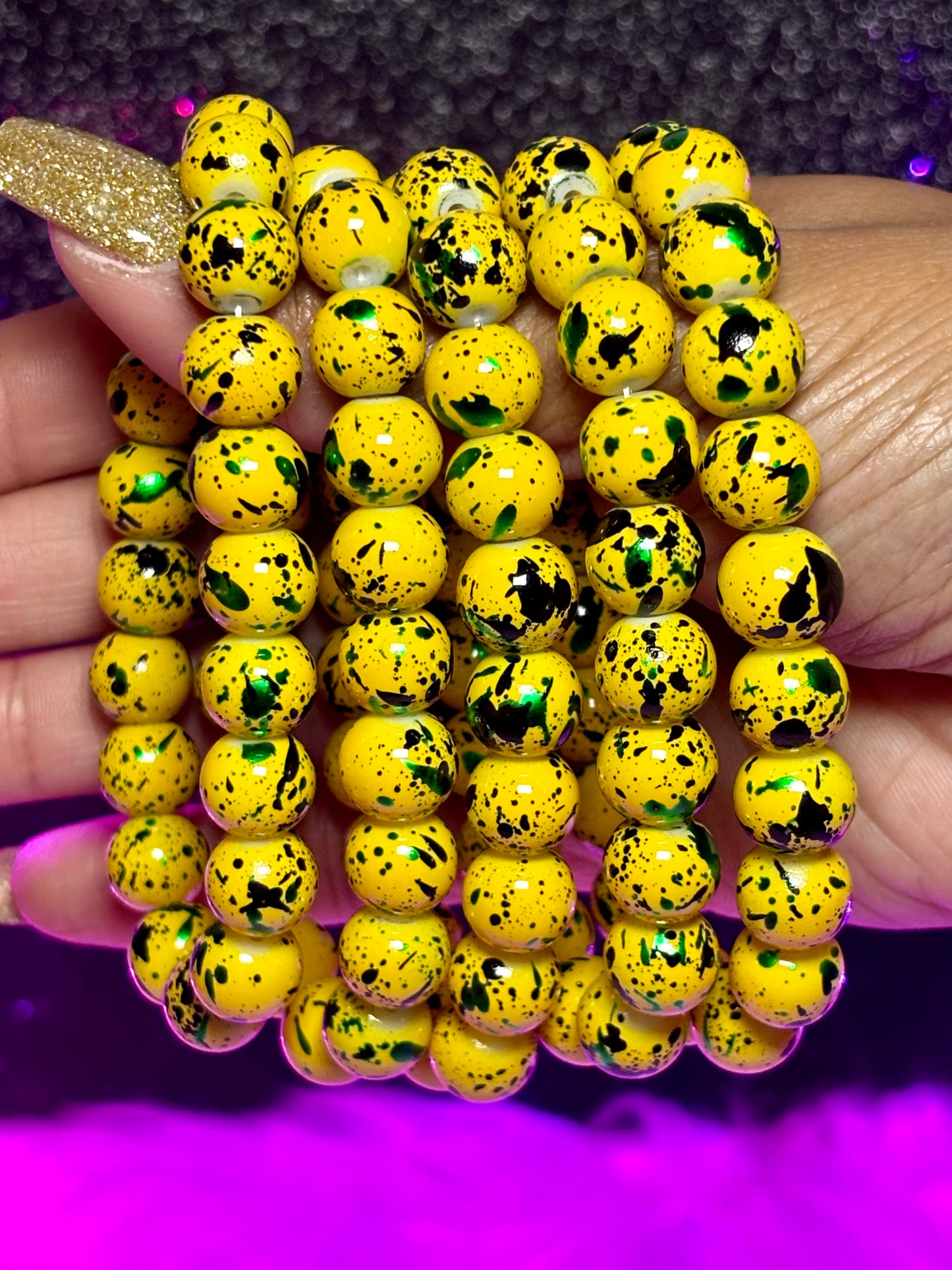 Jamaican Me Happy Beaded Bracelet (1pc )