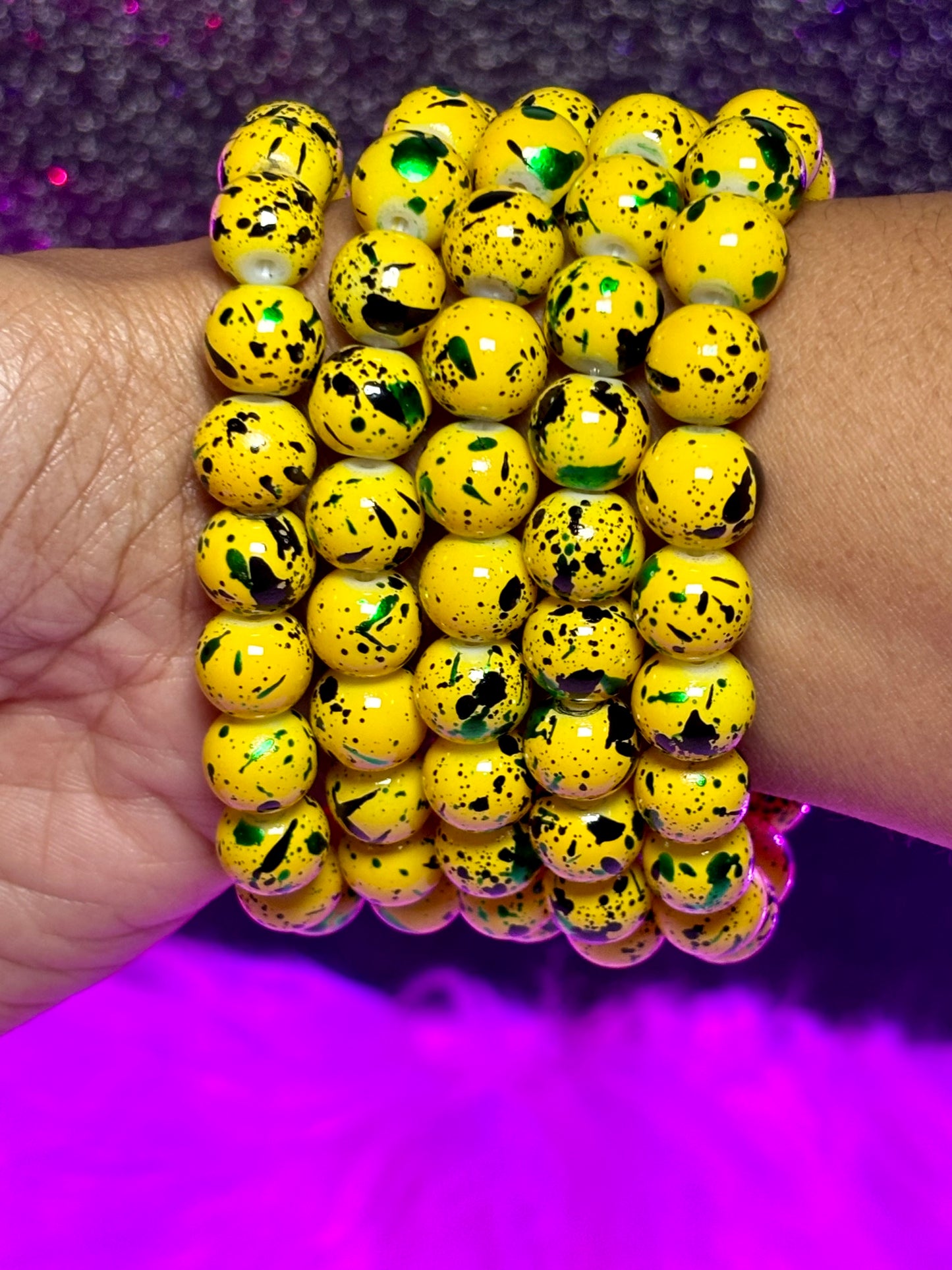 Jamaican Me Happy Beaded Bracelet (1pc )