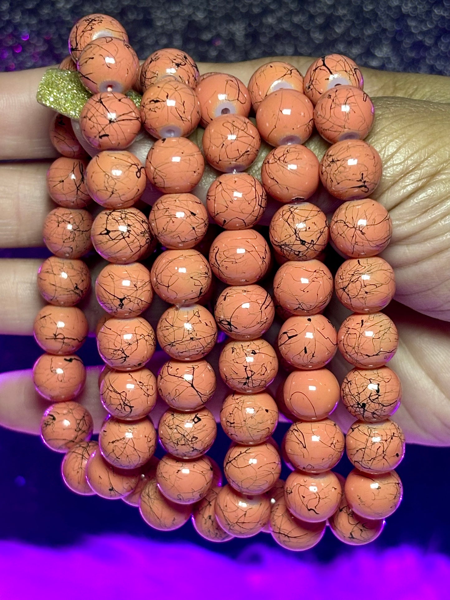 Pumkin Spice Beaded Bracelet (1pc)