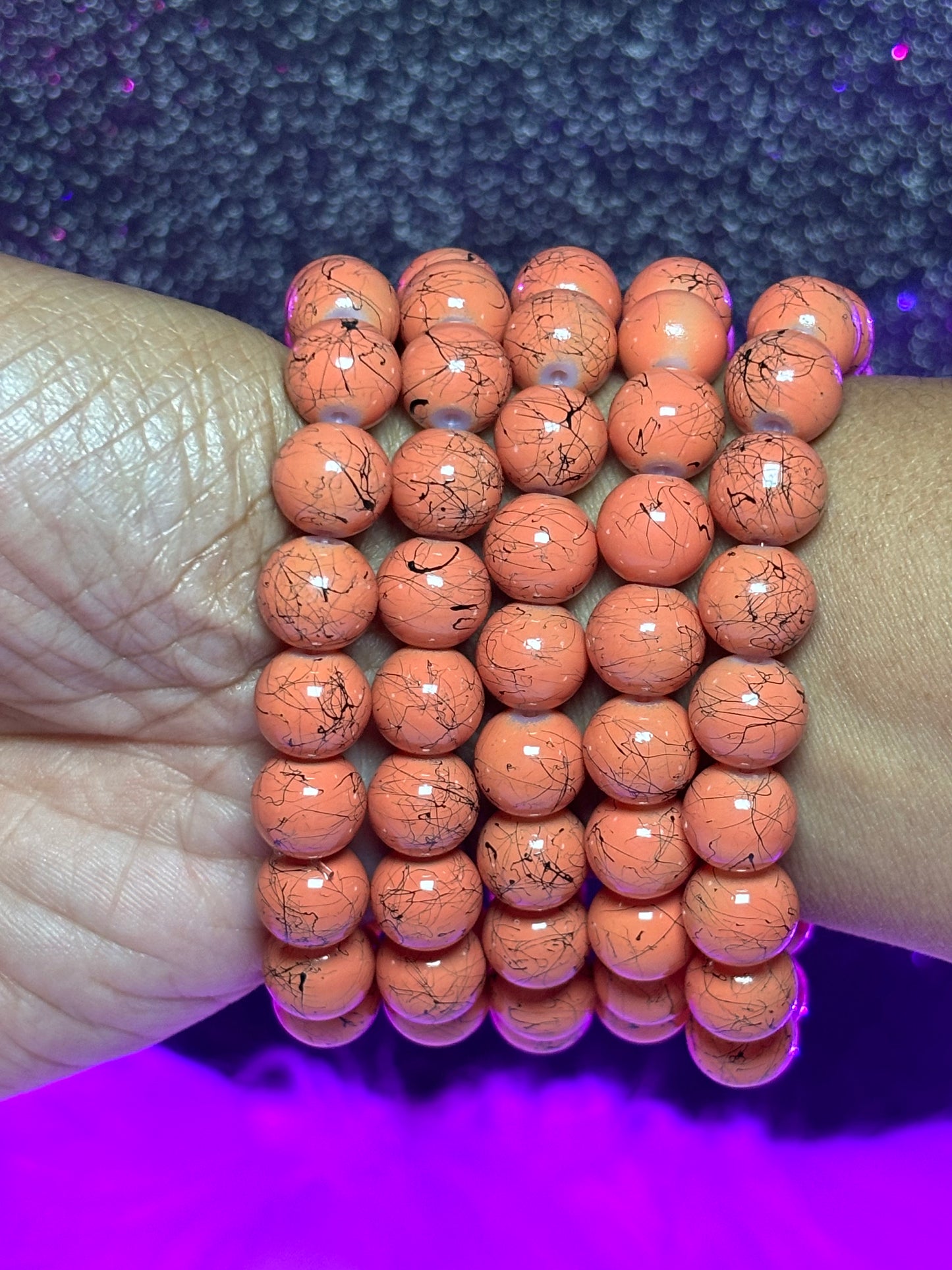 Pumkin Spice Beaded Bracelet (1pc)