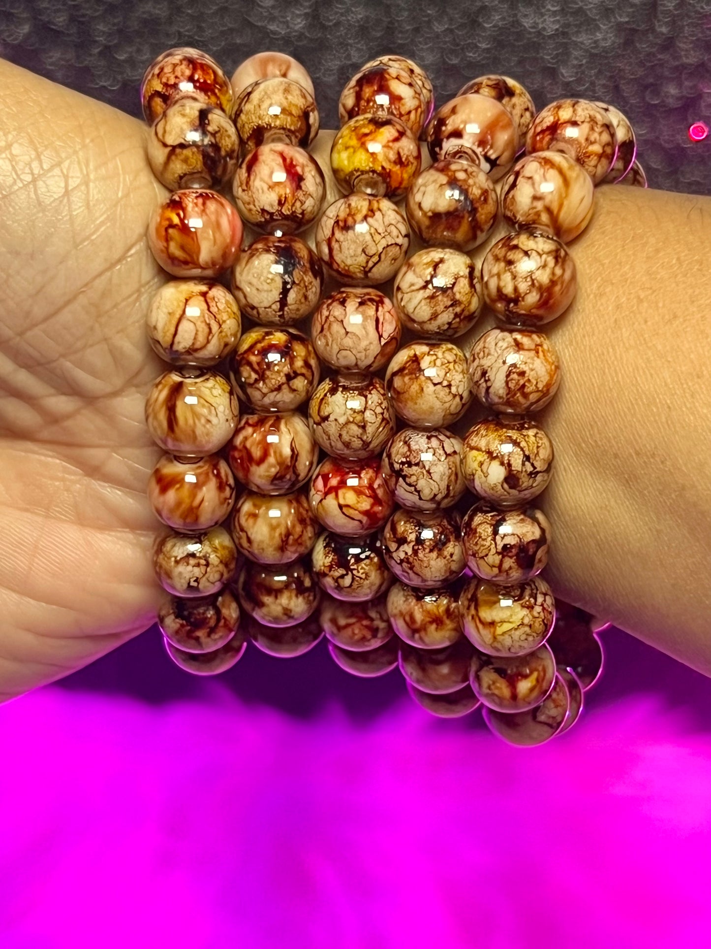 Pulsera con cuentas de coco (1 pieza)