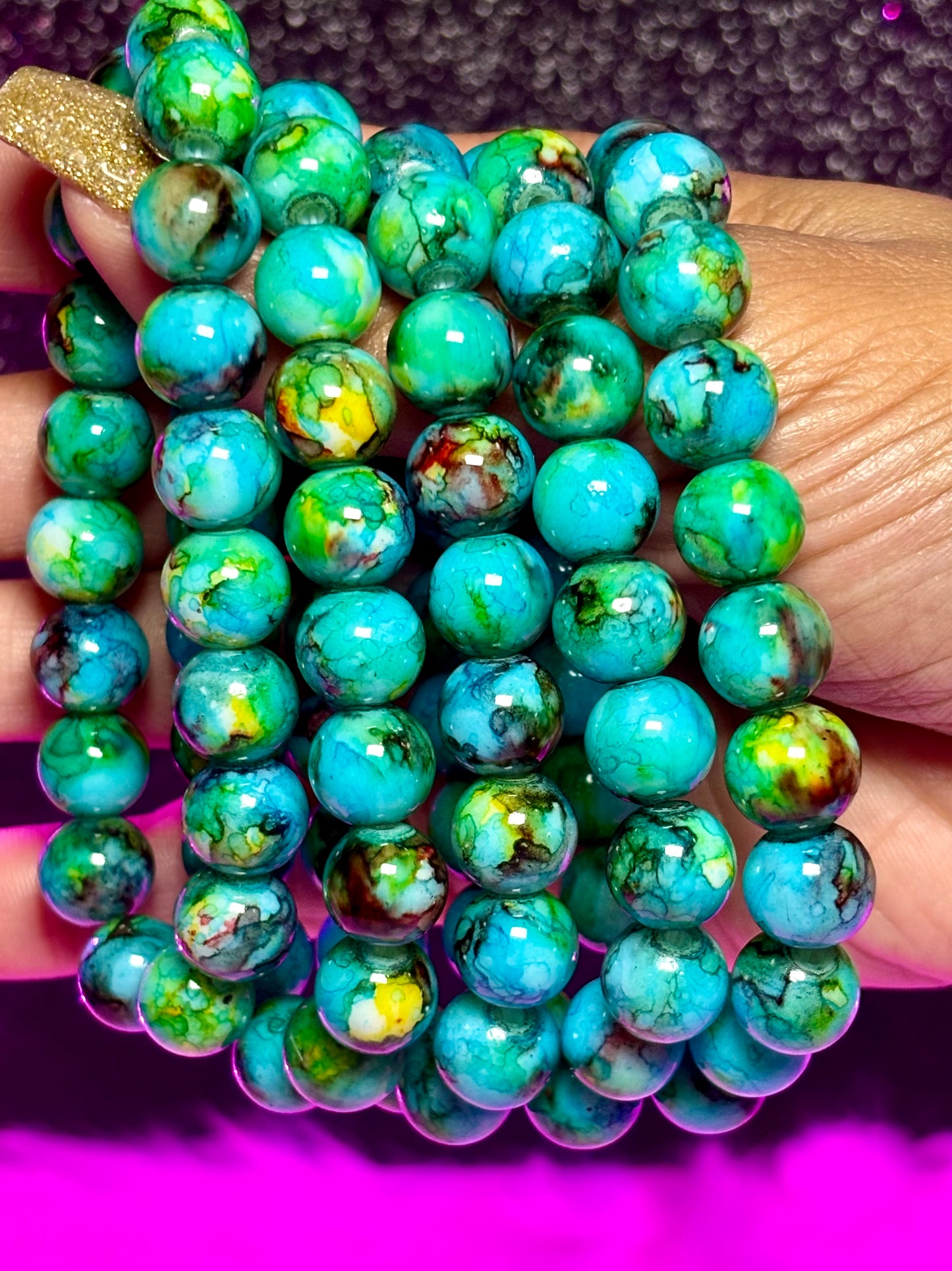 Pulsera con cuentas de la Madre Tierra (1 pieza)