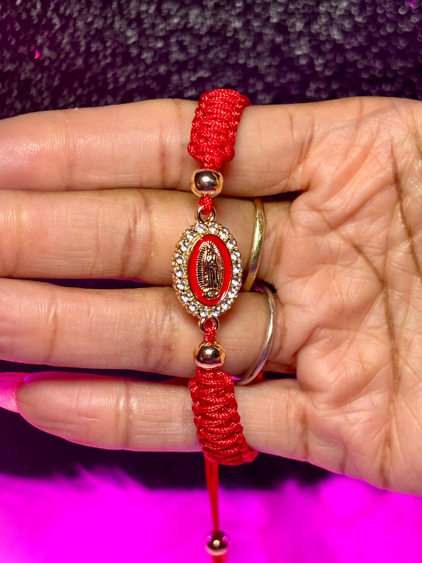 Macrame Virgin Mary Bracelet (1pc)