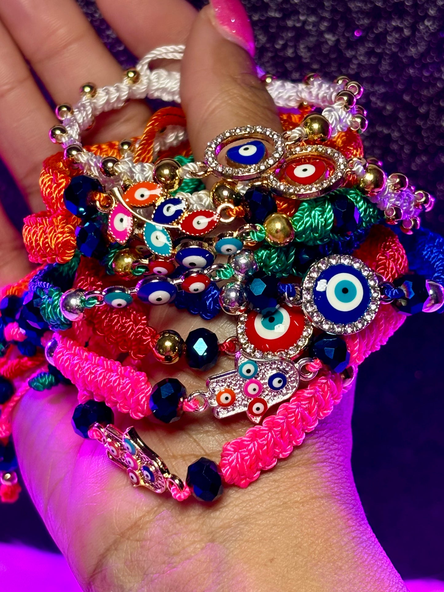 Pulsera Macrame Mal de Ojo (1ud)