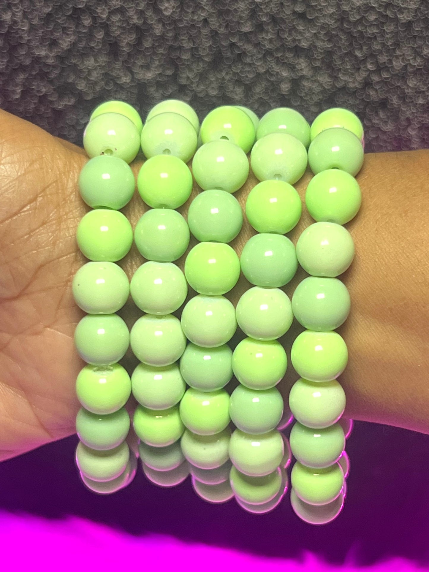 Cucumber Melon Beaded Bracelet (1pc)