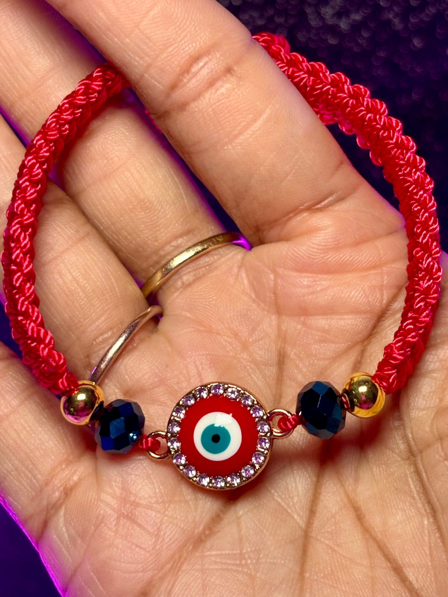 Macrame Evil Eye Bracelet (1pc)