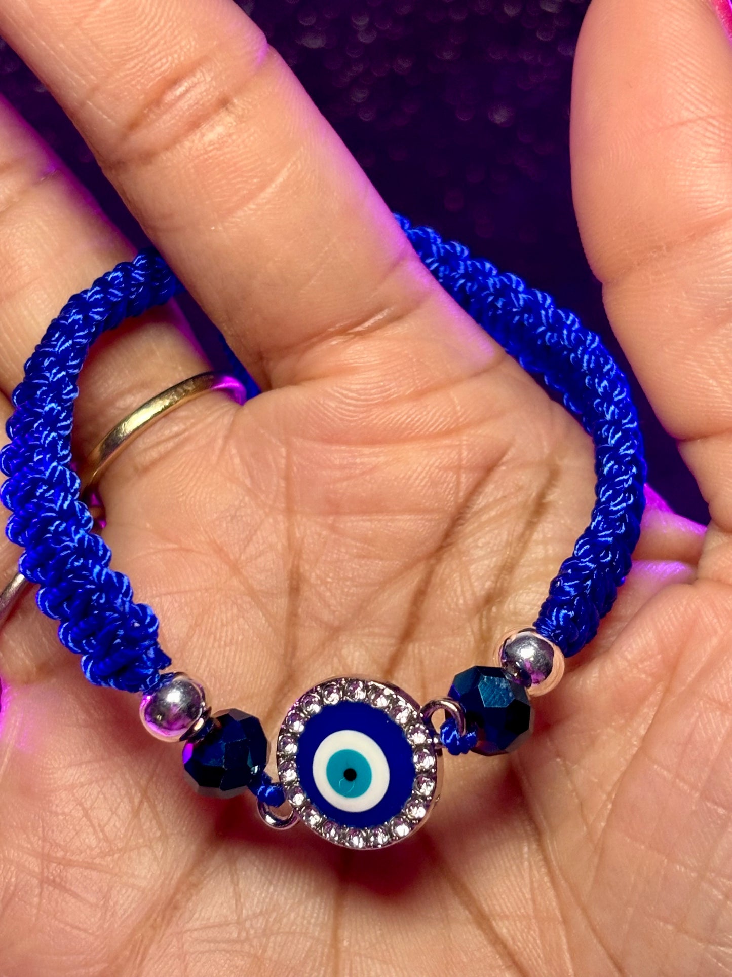 Macrame Evil Eye Bracelet (1pc)