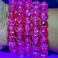 Pulsera con cuentas color chicle (1ud)