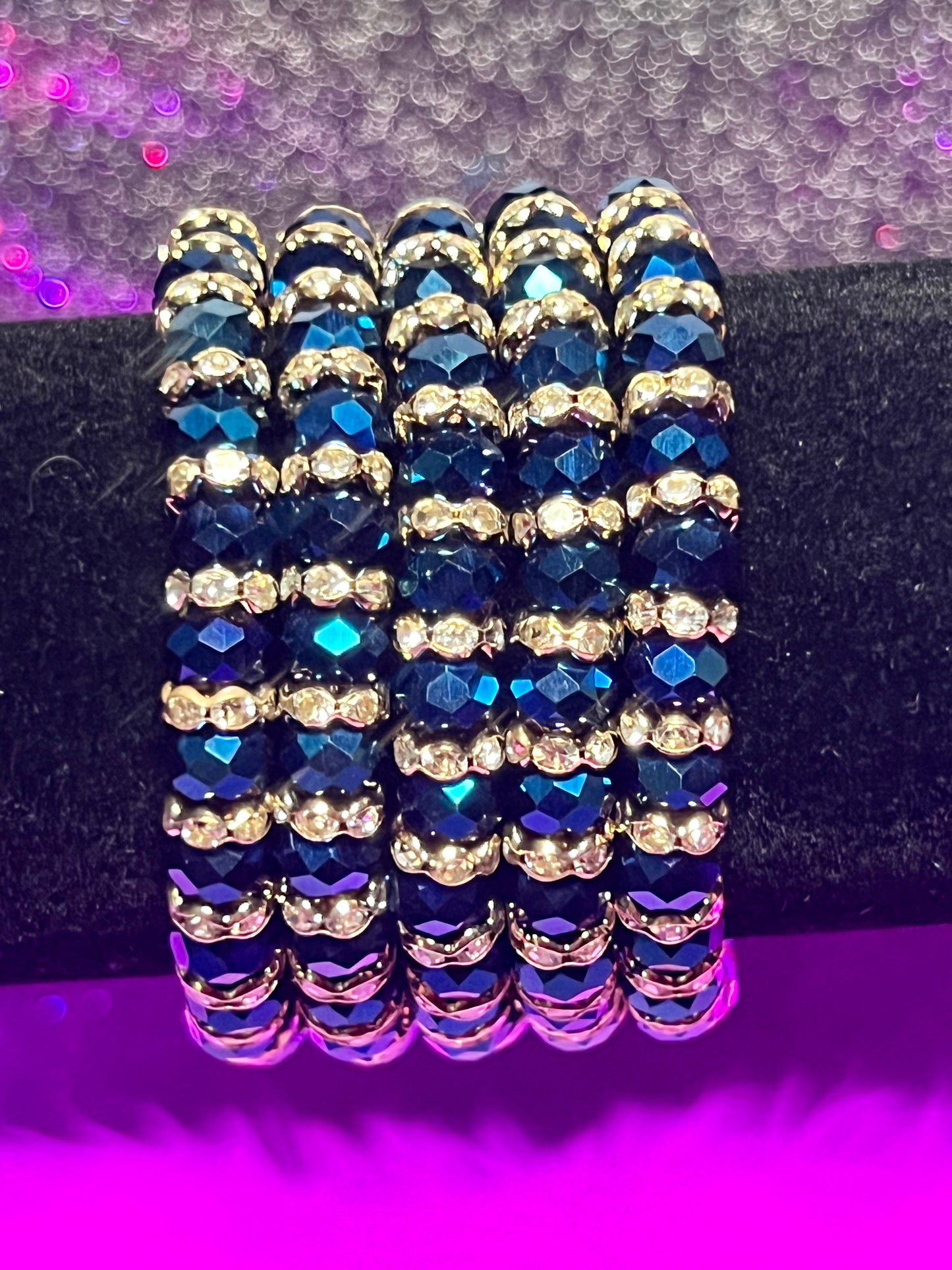 Pulsera con cuentas de luz de luna