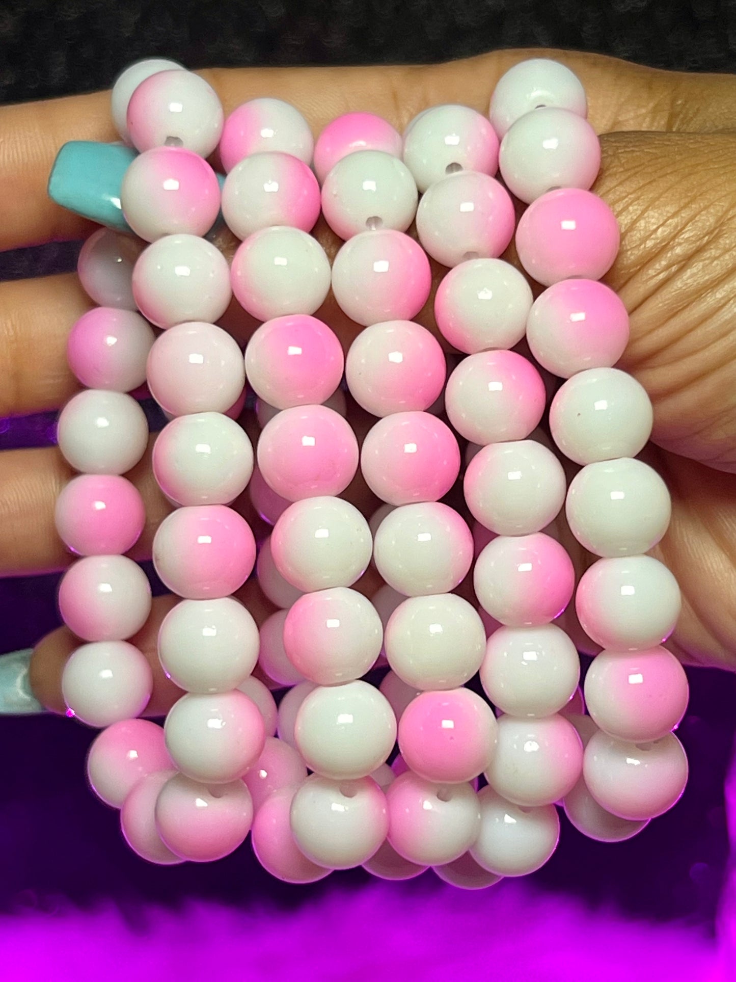 Pink Lady Beaded Bracelet (1pc)