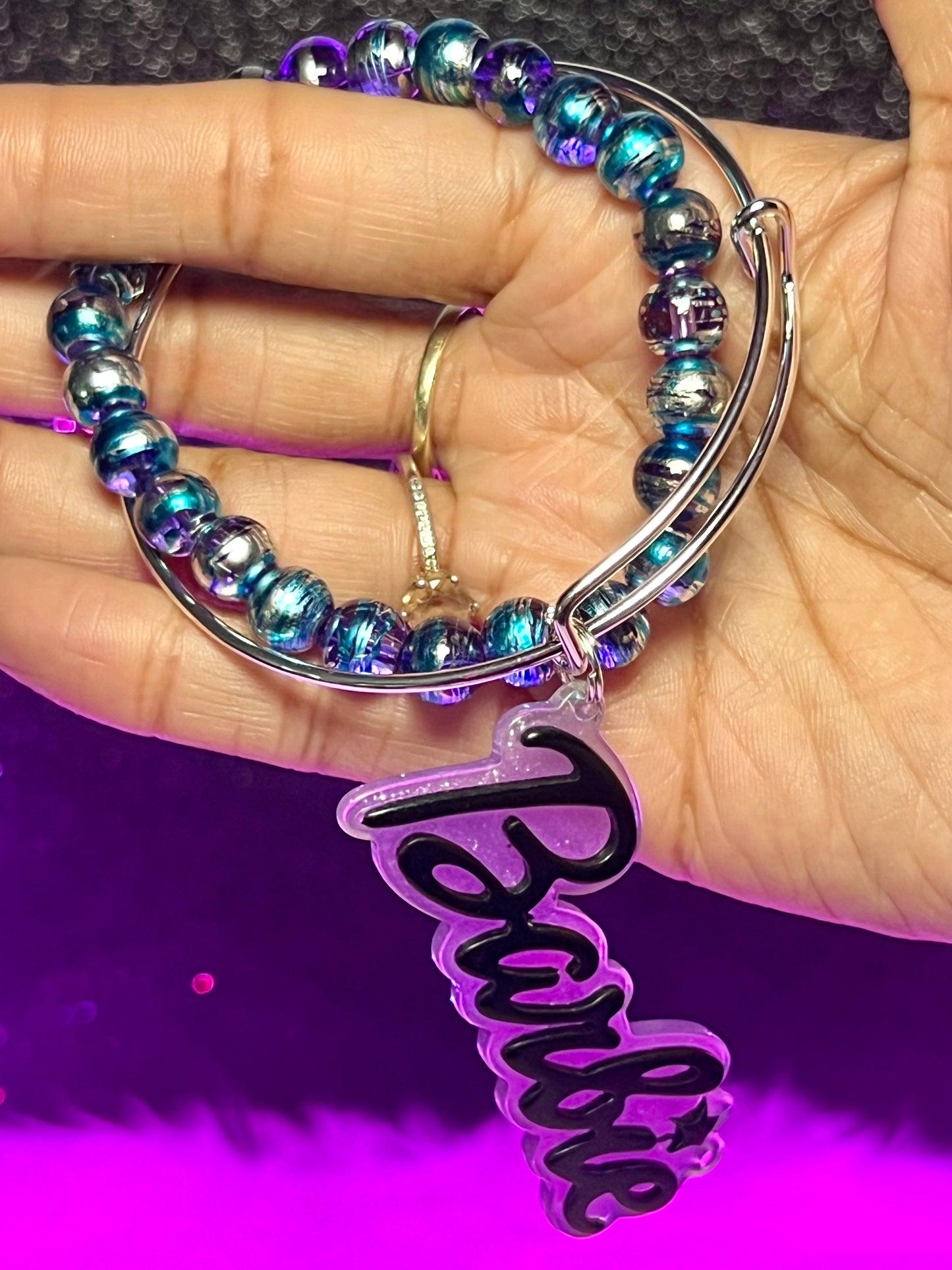 Purple Poppin Barbie Bangle Set (2pc)