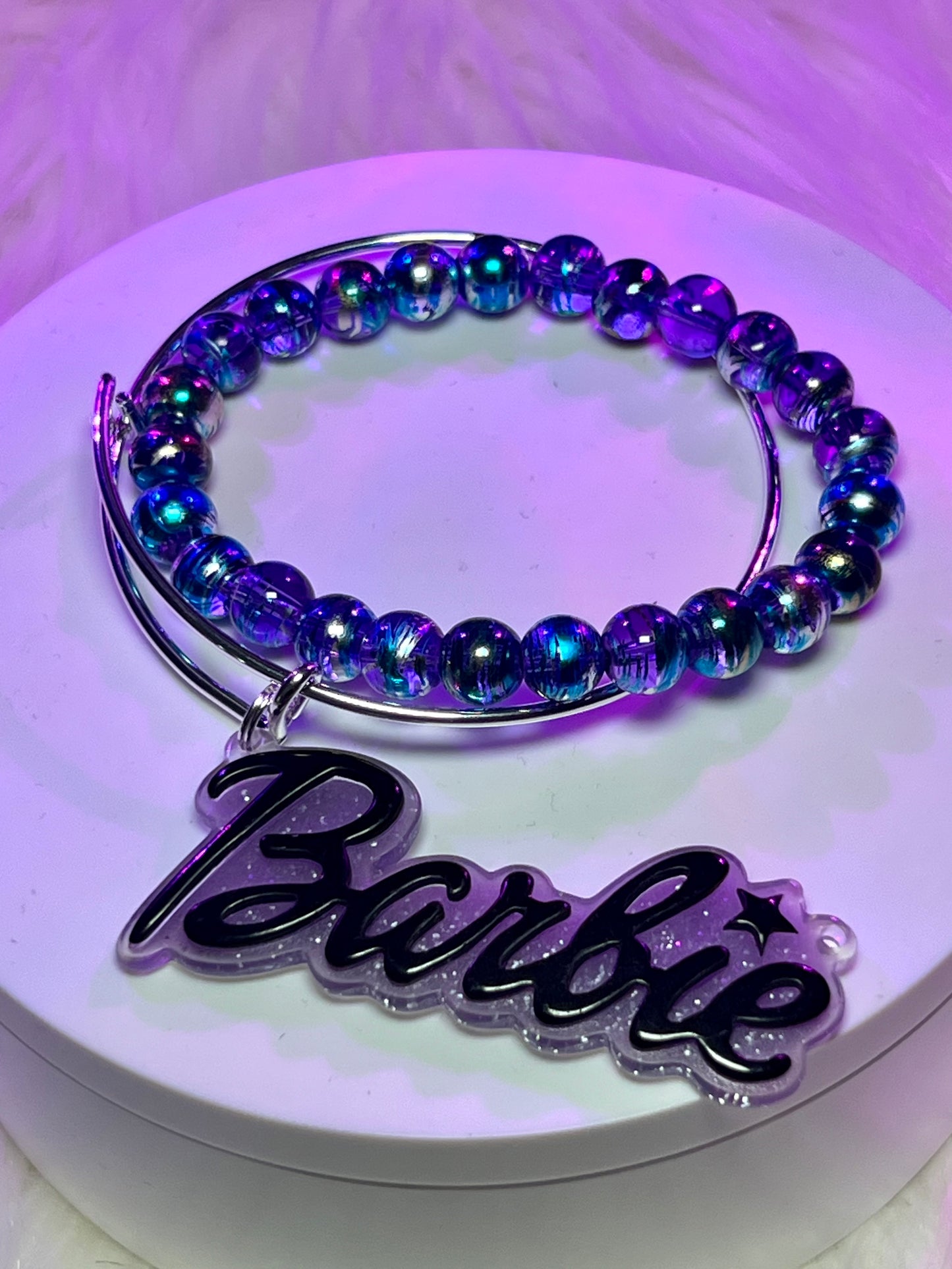 Purple Poppin Barbie Bangle Set (2pc)