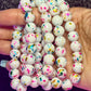 Pulsera con cuentas de pastel de confeti (1 pieza)