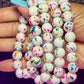 Pulsera con cuentas de pastel de confeti (1 pieza)