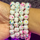 Pulsera con cuentas de pastel de confeti (1 pieza)