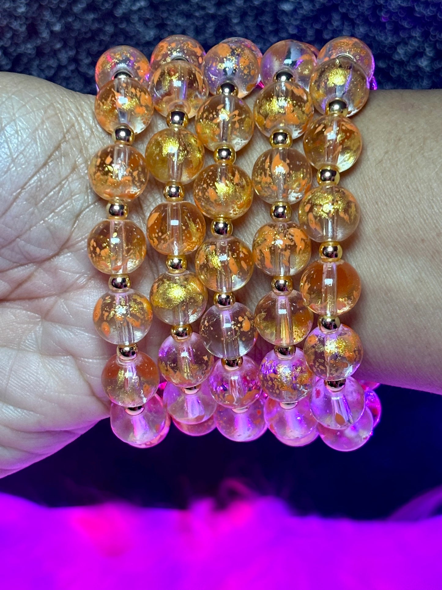 Pulsera con cuentas Un beso de oro (1 pieza)