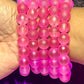 Pulsera de cuentas rosa pasión (1ud)