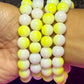 Lemon Pound Cake Beaded Bracelet (1pc)