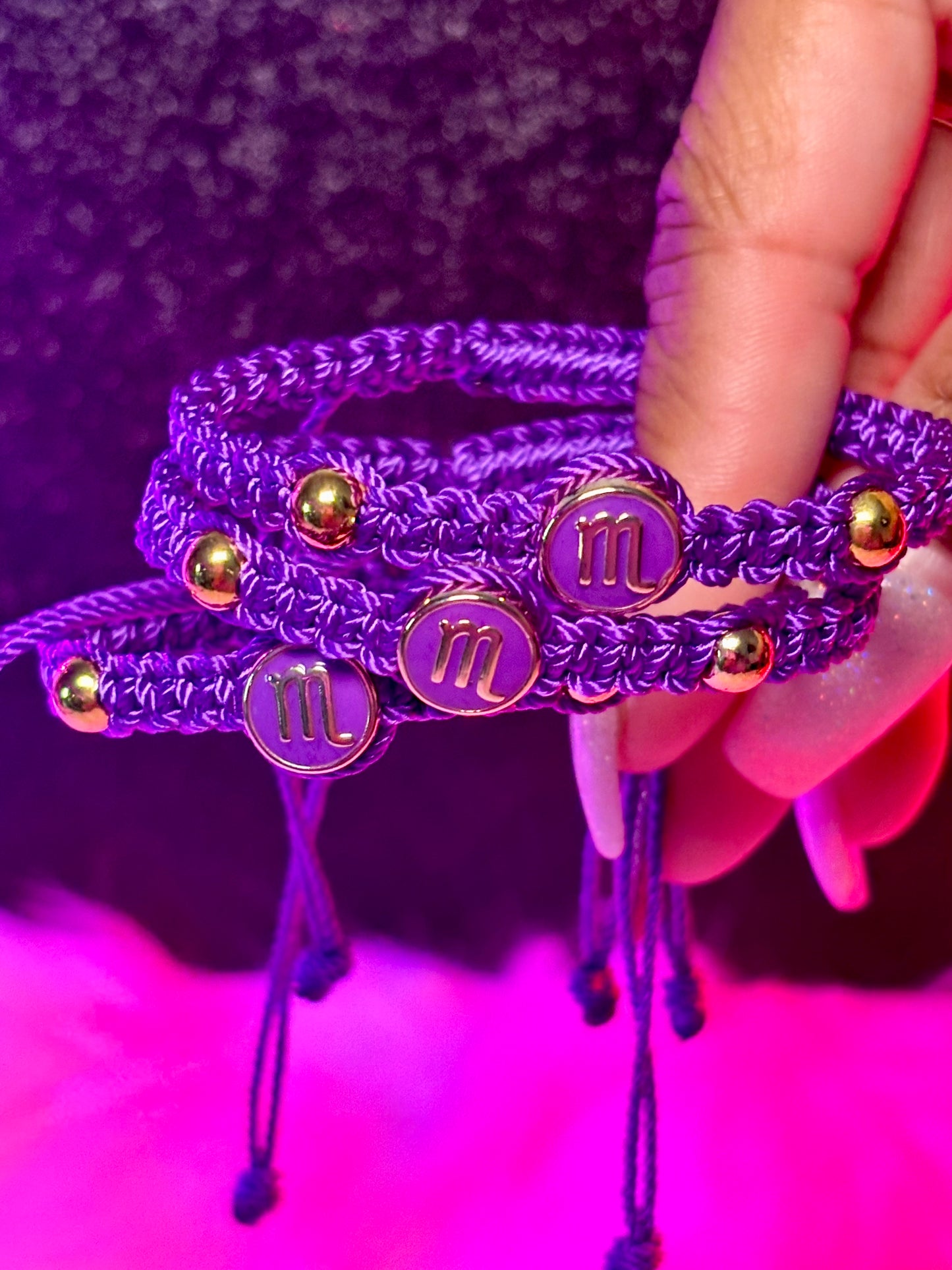 Macrame Zodiac Bracelet