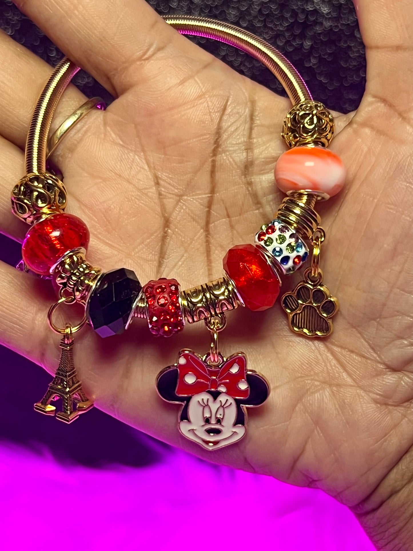 Pulseras con dijes | Pulsera elástica de personajes