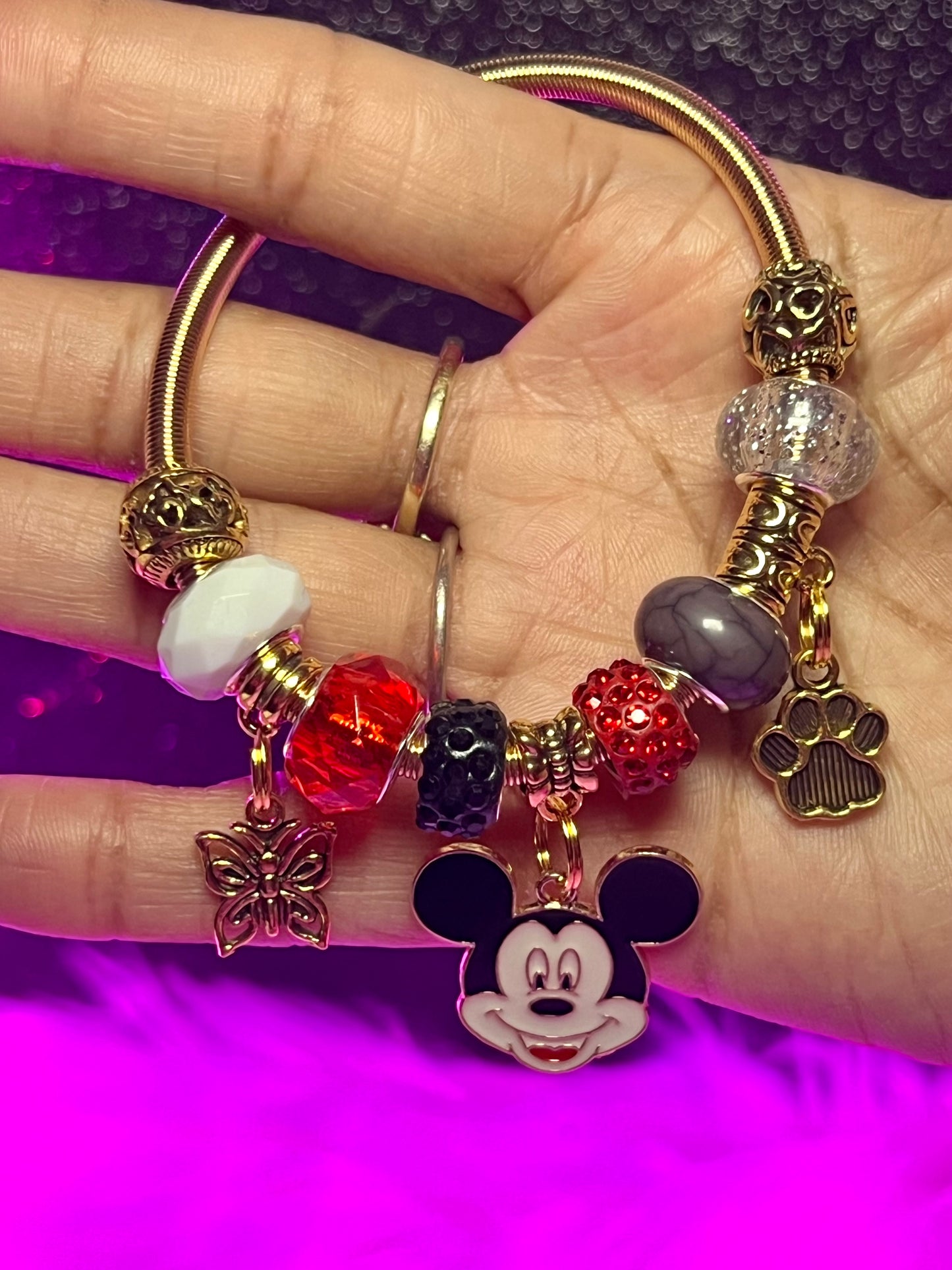 Pulseras con dijes | Pulsera elástica de personajes