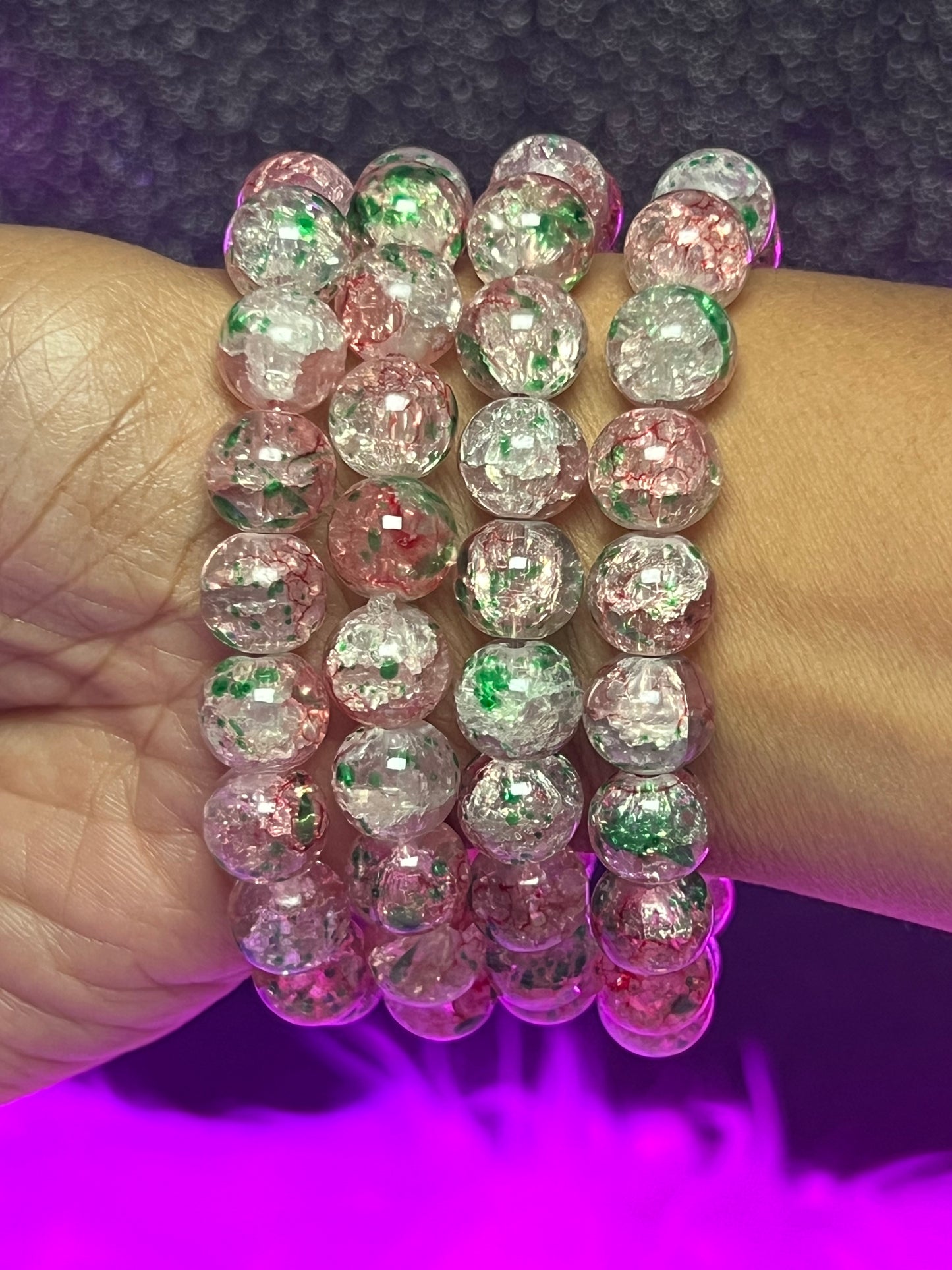 Pulsera con cuentas de sandía sin semillas (1 pieza)