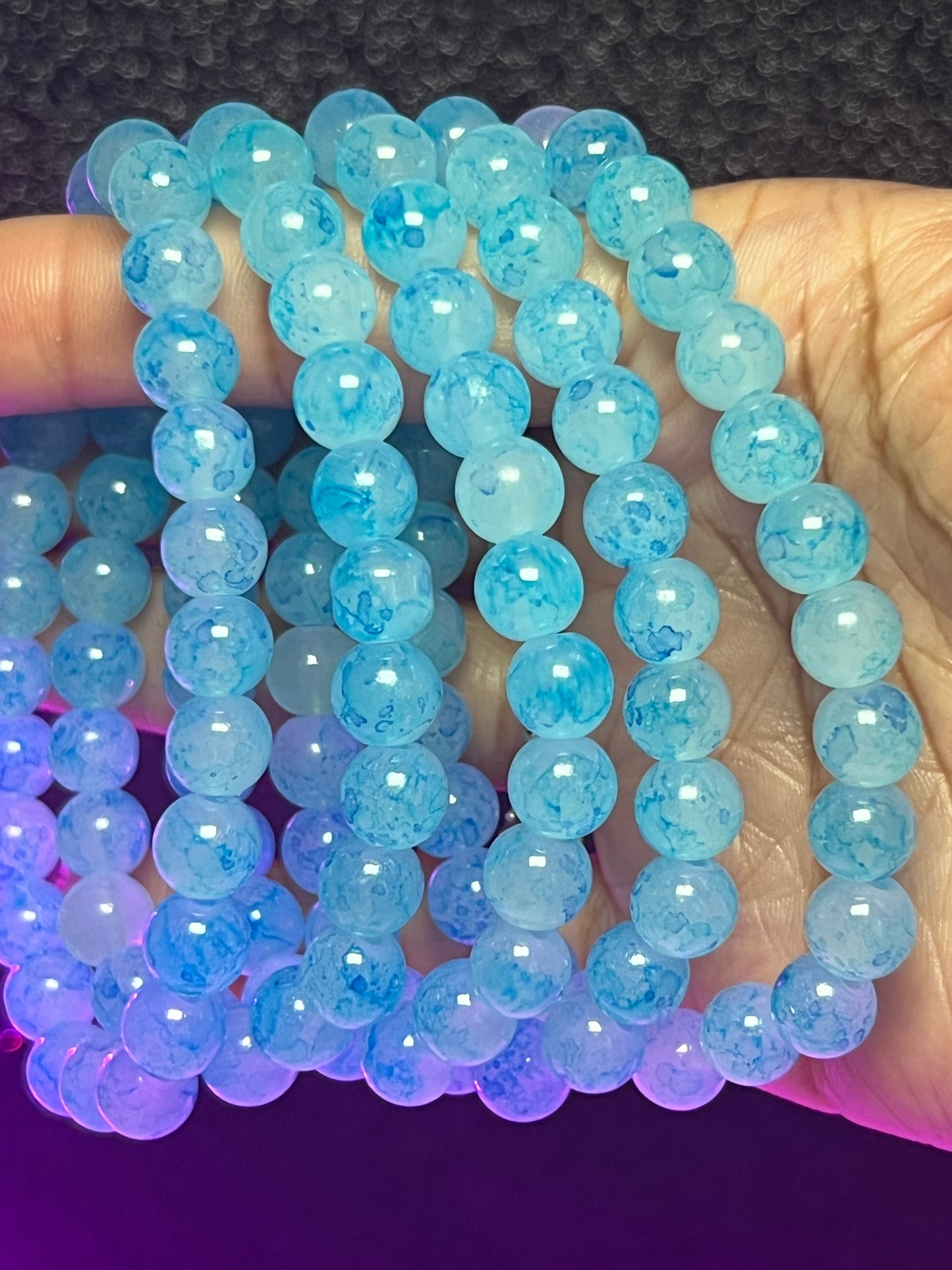 Blue Sand Beaded Bracelet (1pc)