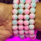 Cotton Candy Clouds Beaded Bracelet (1pc)