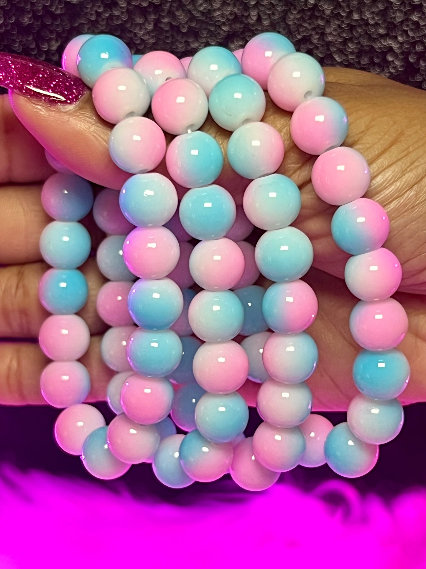 Gender Reveal Ready Beaded Bracelet (1pc)