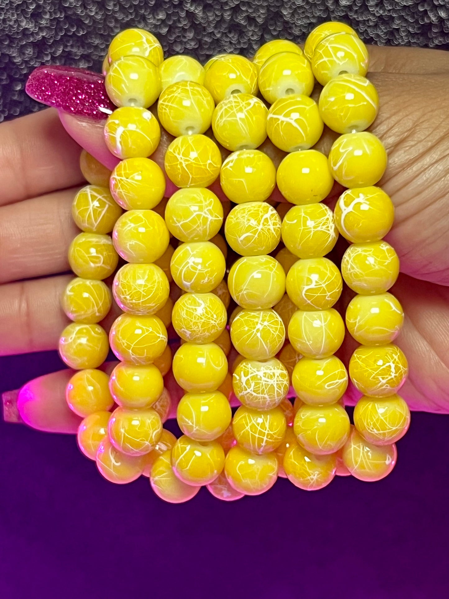 Banana Split Beaded Bracelet (1pc)