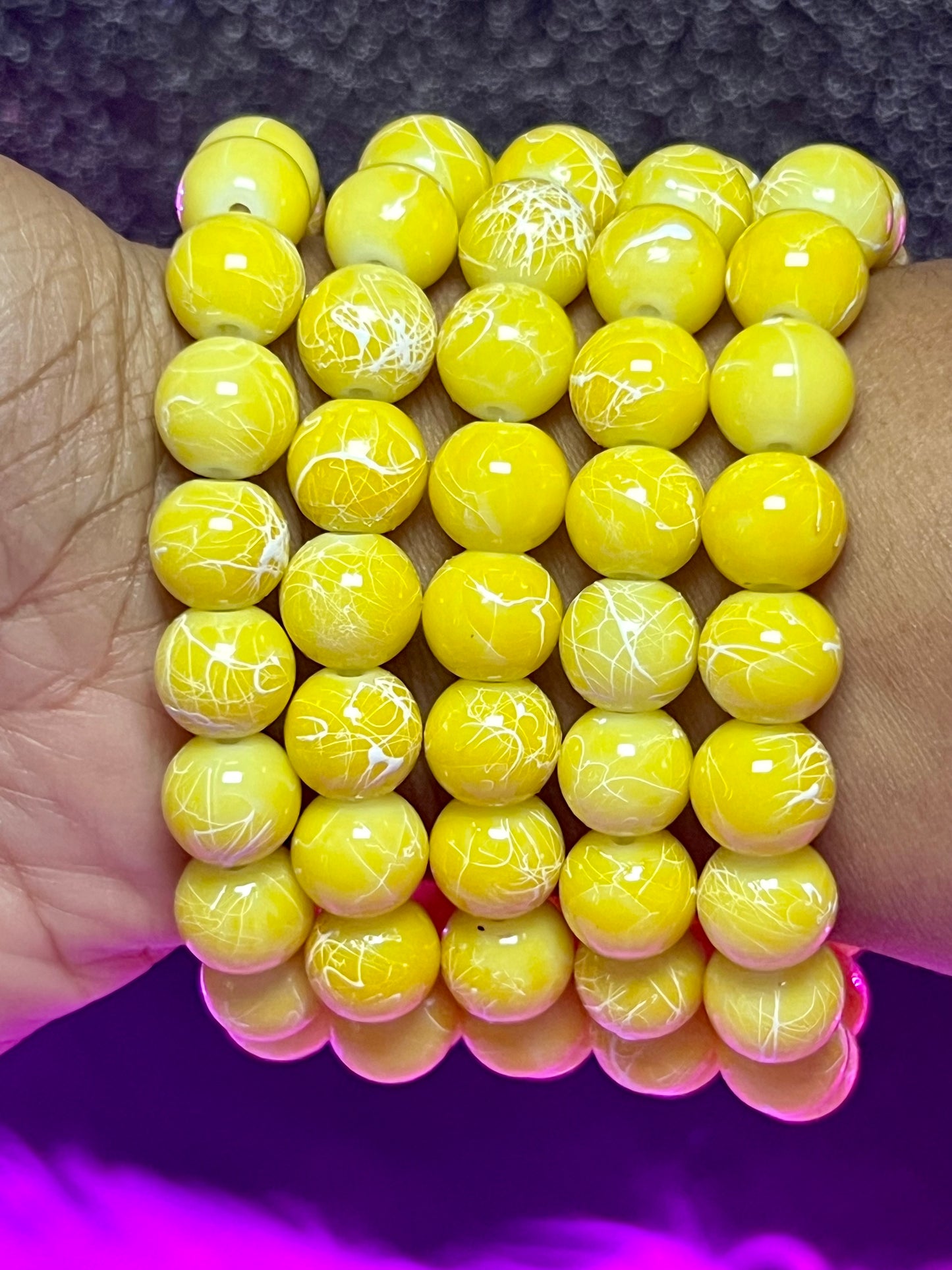 Pulsera con cuentas Banana Split (1 pieza)