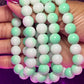 Pulsera de cuentas doble menta (1 pieza)