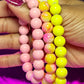 Pink Sunset Beaded Bracelet Set (3pc)