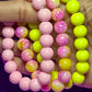 Pink Sunset Beaded Bracelet Set (3pc)