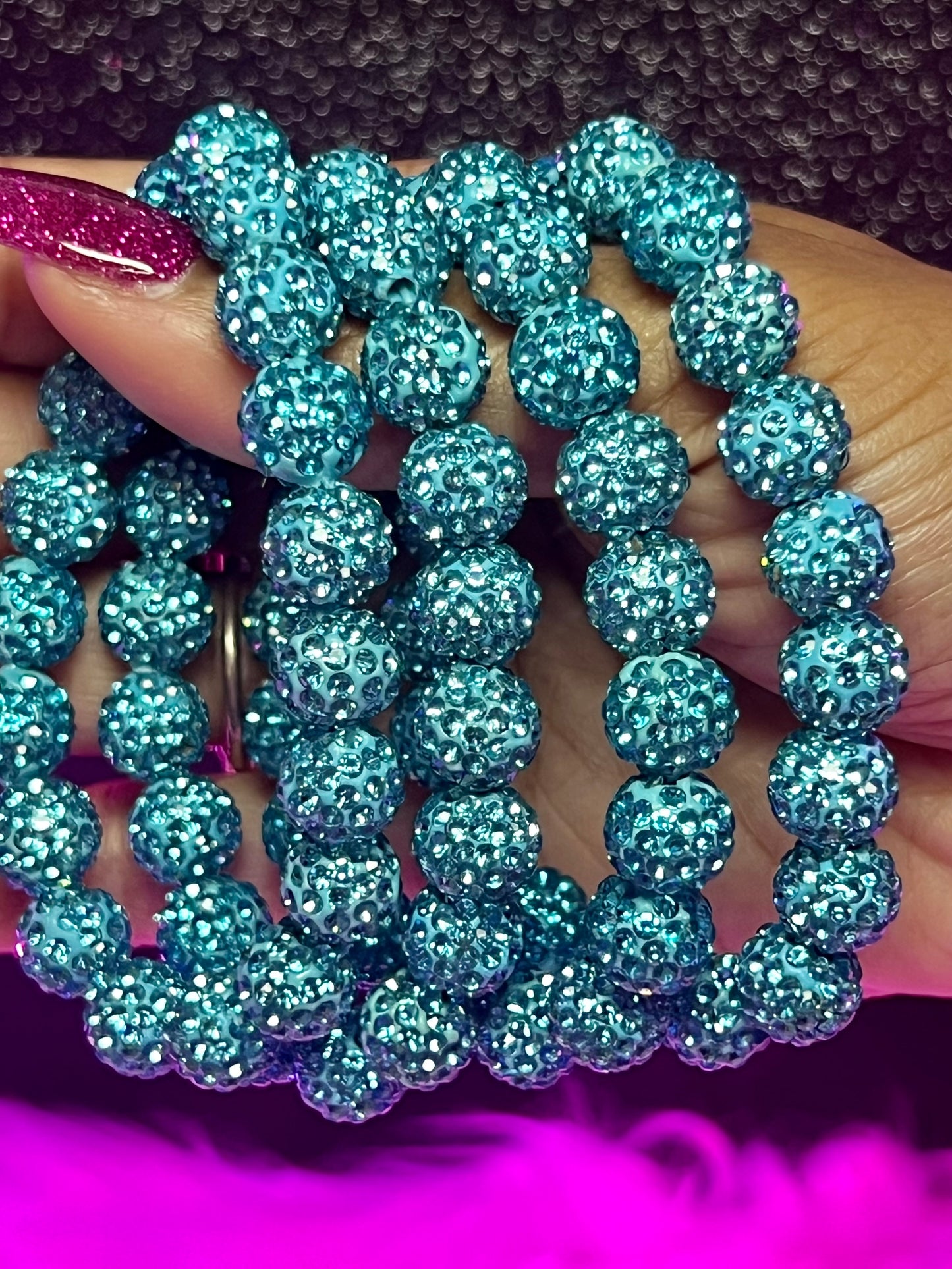 Pulsera de cuentas Belaire Bleu (1 pieza)