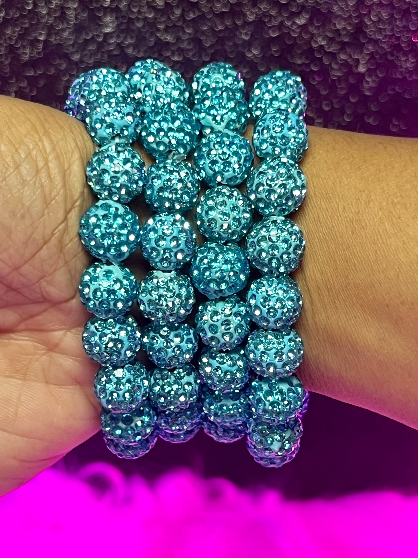 Pulsera de cuentas Belaire Bleu (1 pieza)