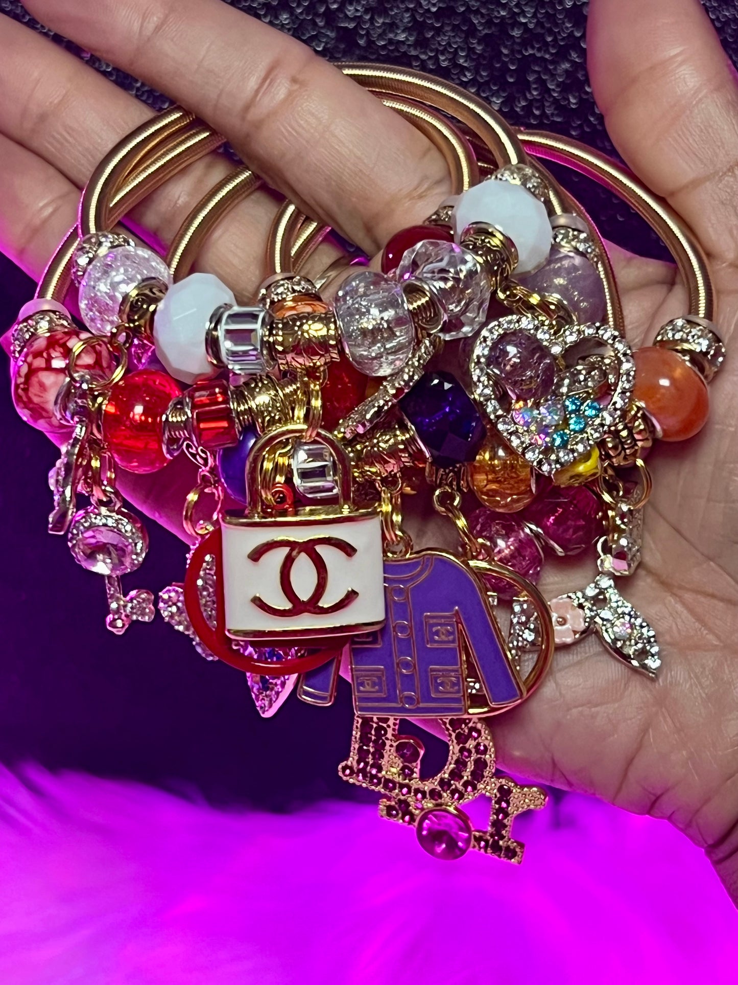 Pulsera con dijes | Estiramiento de lujo