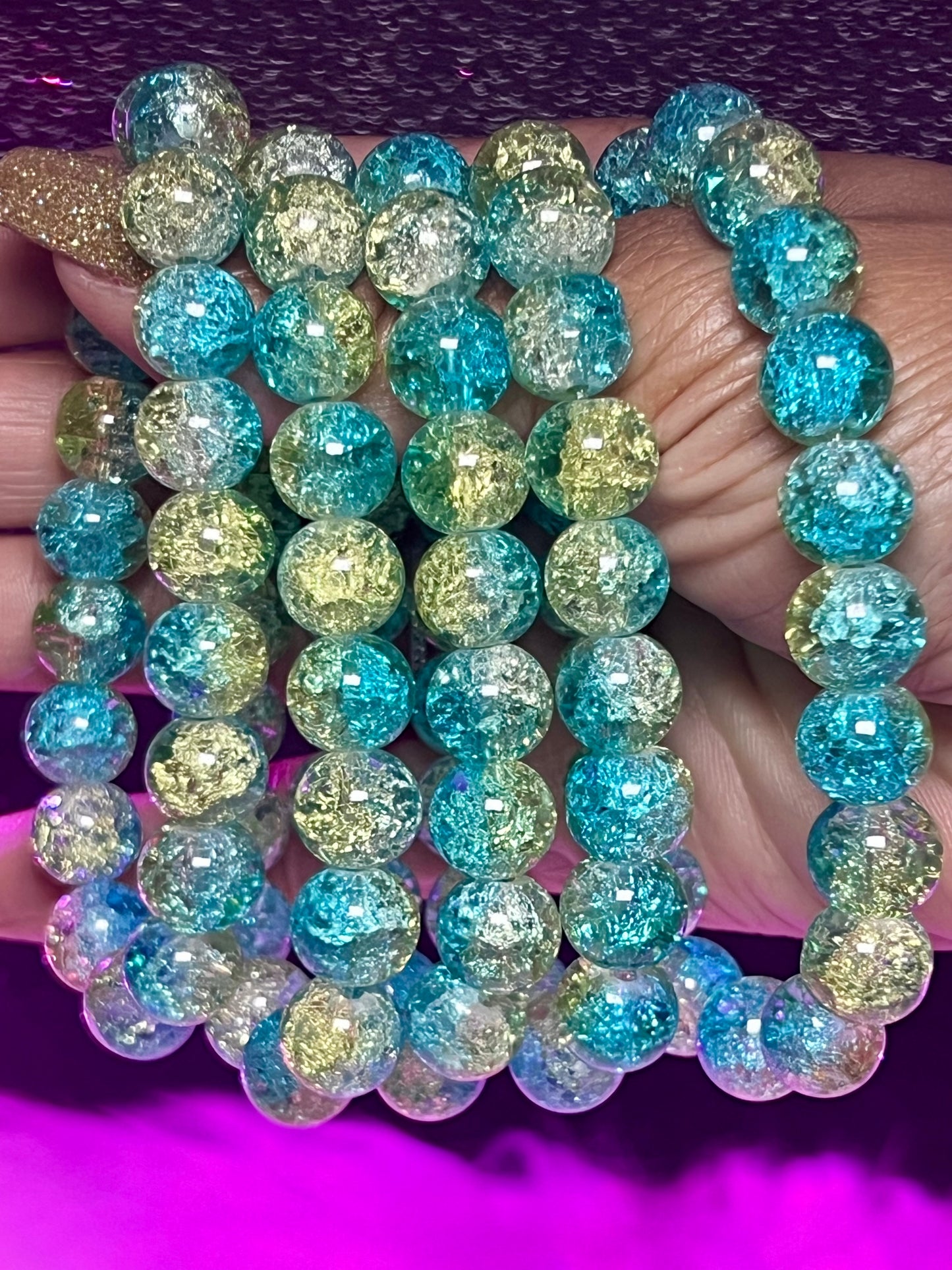 Tropical Waters Beaded Bracelets (1pc)