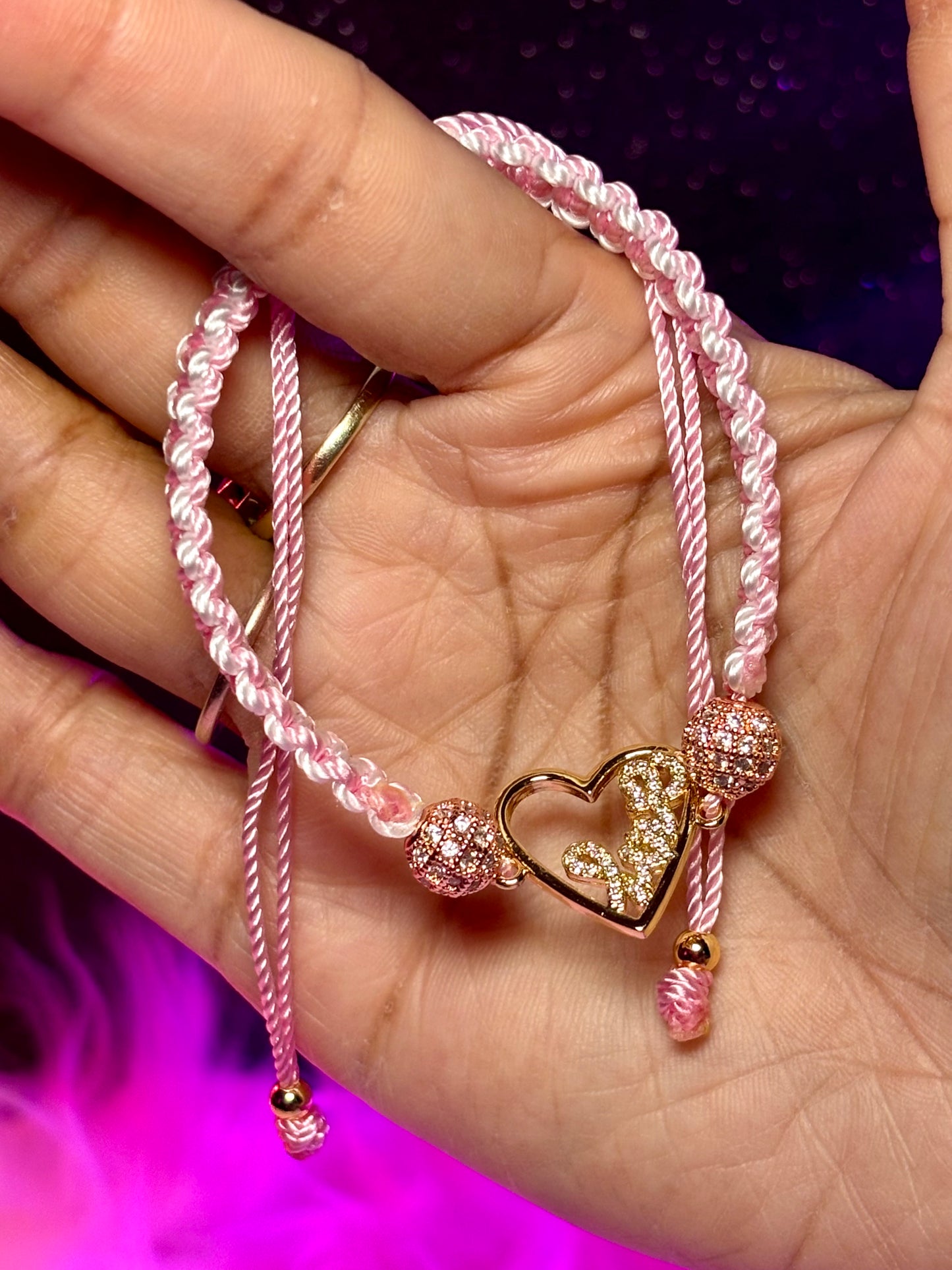 Macrame Love Bracelet (1pc)