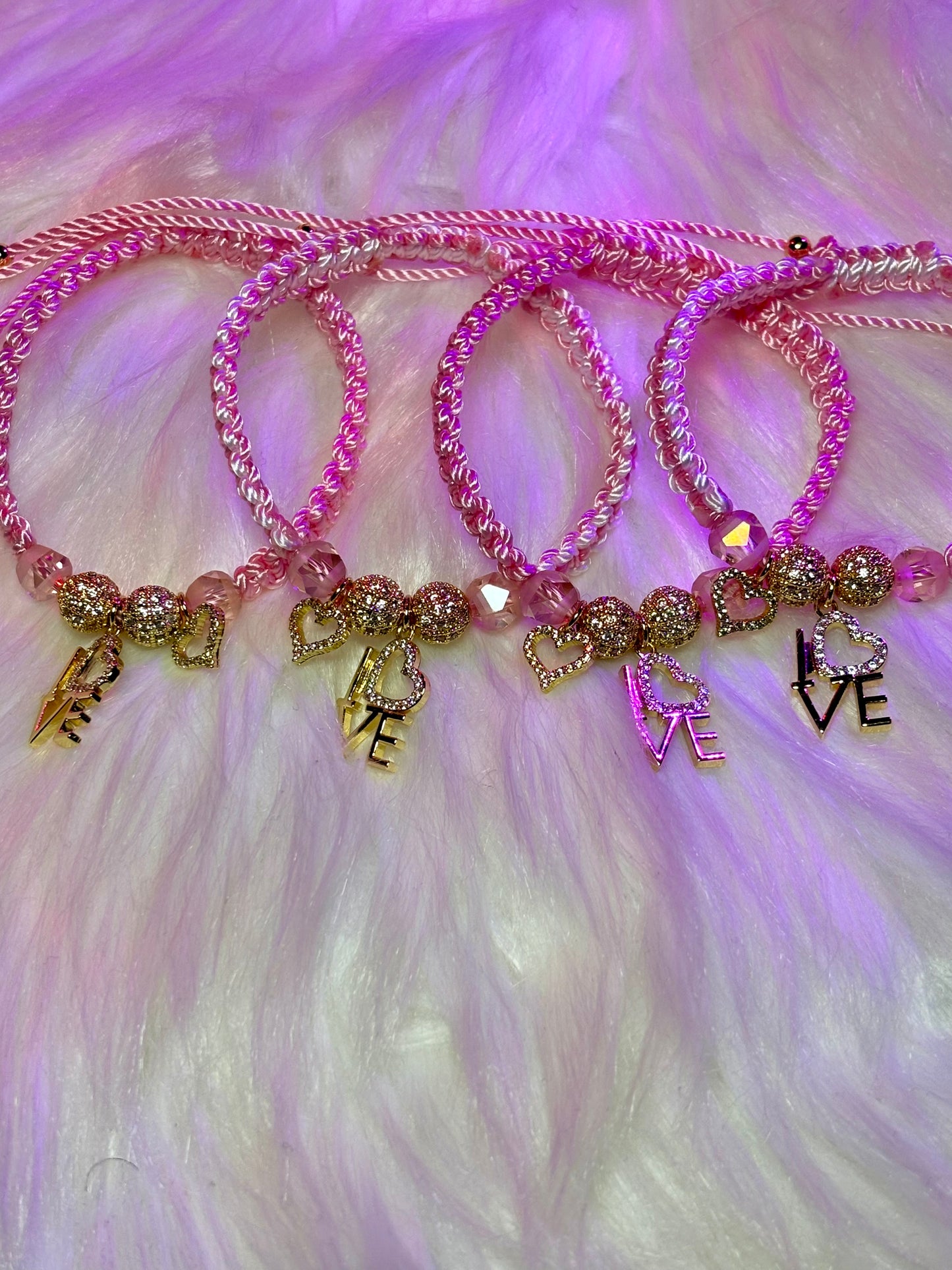 Pulsera Macrame I LOVE U (1Pc)