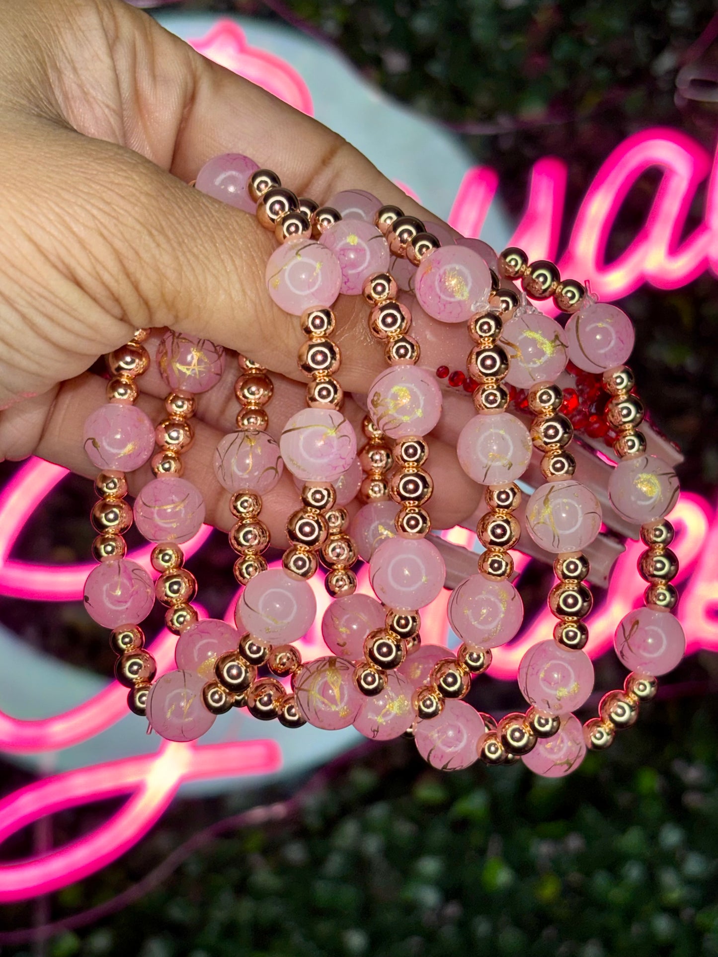 Beaded Bracelets |Pinky Princess