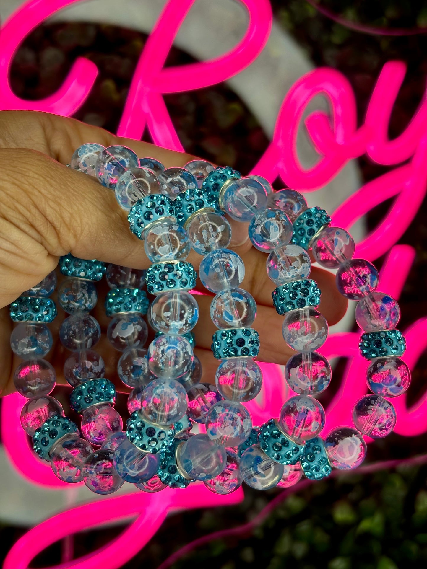 Beaded Bracelets |Blue Artic