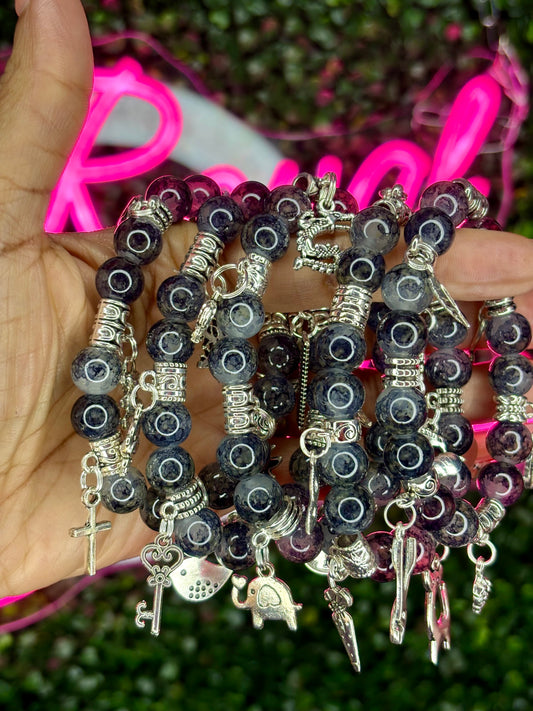 Beaded Bracelets | Treasure's Charms (Silver)