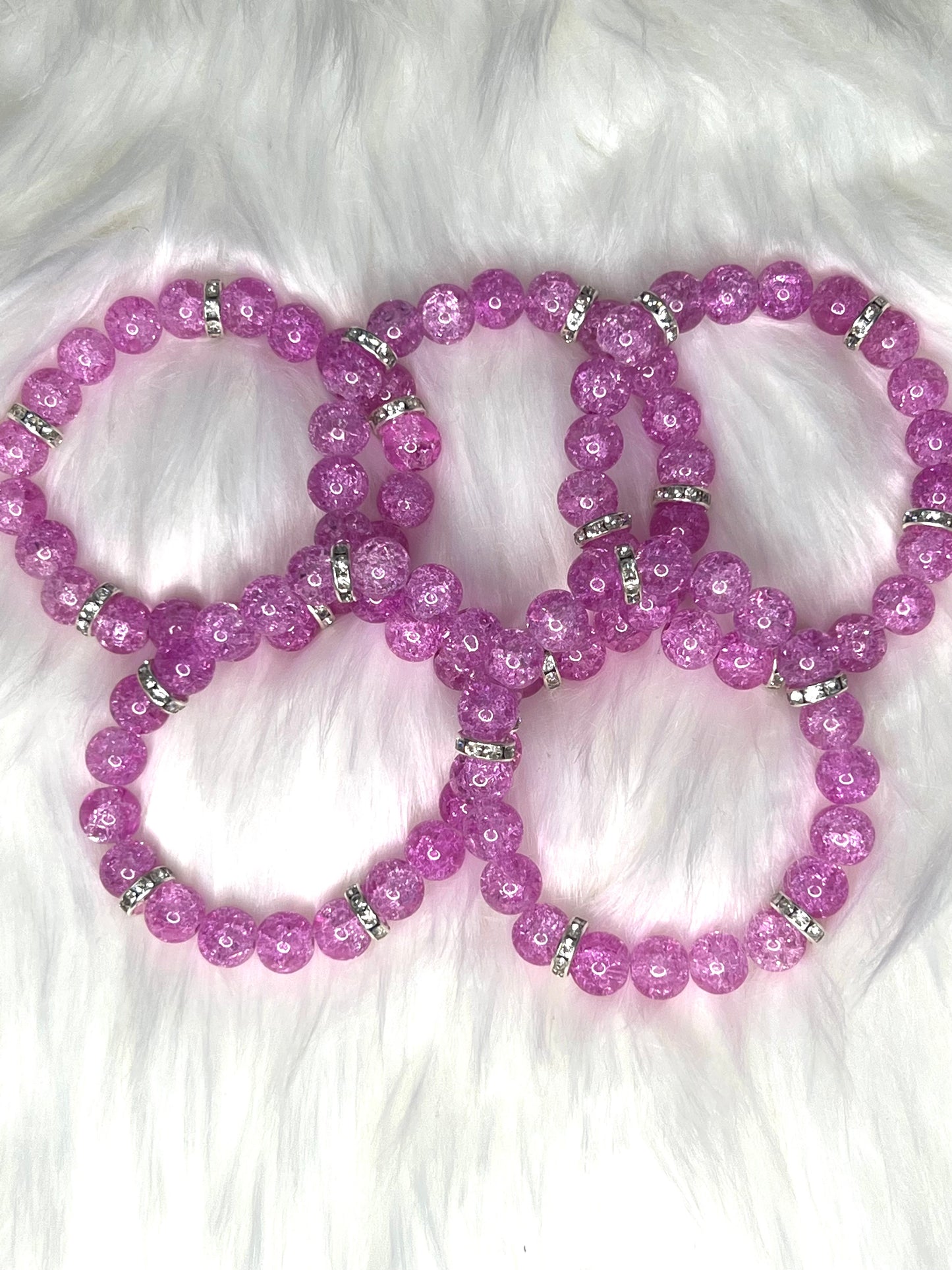 Lilac Beaded Bracelet